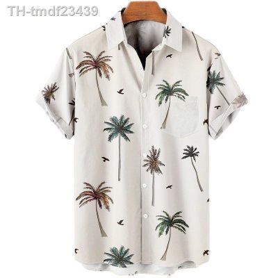 ❀ 2023 New Shirt Men Arder Fashion Beach Print Short Sleeve Oversized Streetwear Hawaiian Mens Shirts 5XL