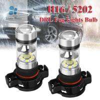 WEETE 2ชิ้น H16 5202 6000K หลอดไฟ DRL อุปกรณ์เสริมรถยนต์ไฟตัดหมอกไฟรถยนต์ LED