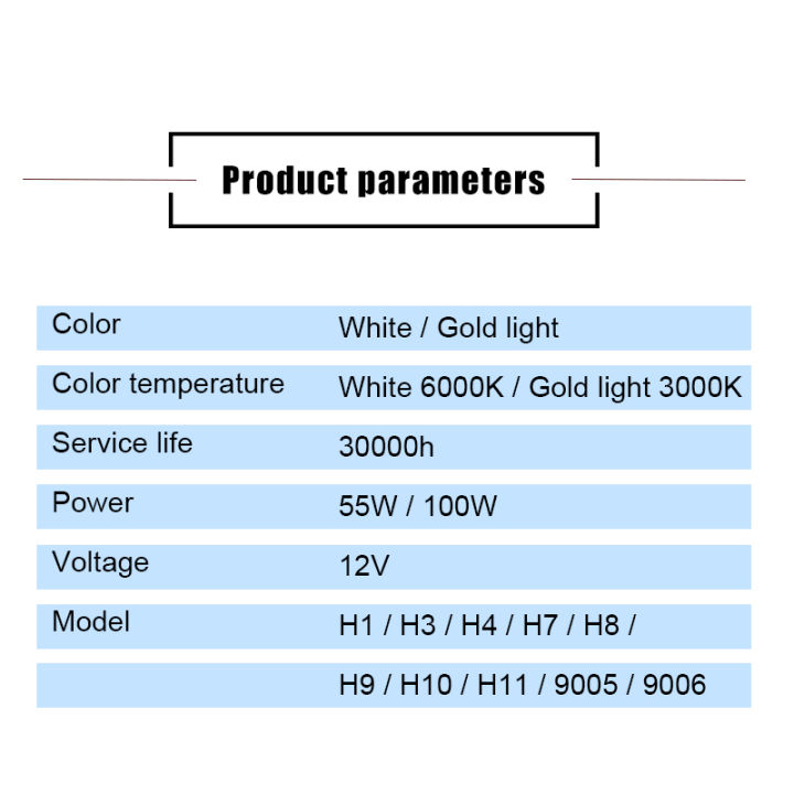 3000k-6000k-super-bright-white-h7-หลอดไฟฮาโลเจน-12v-ไฟหน้ารถหลอดไฟ-h1-h4-h8-h9-h10-9005-9006-55w-100w-หลอดฮาโลเจนรถ-dliqnzmdjasfg
