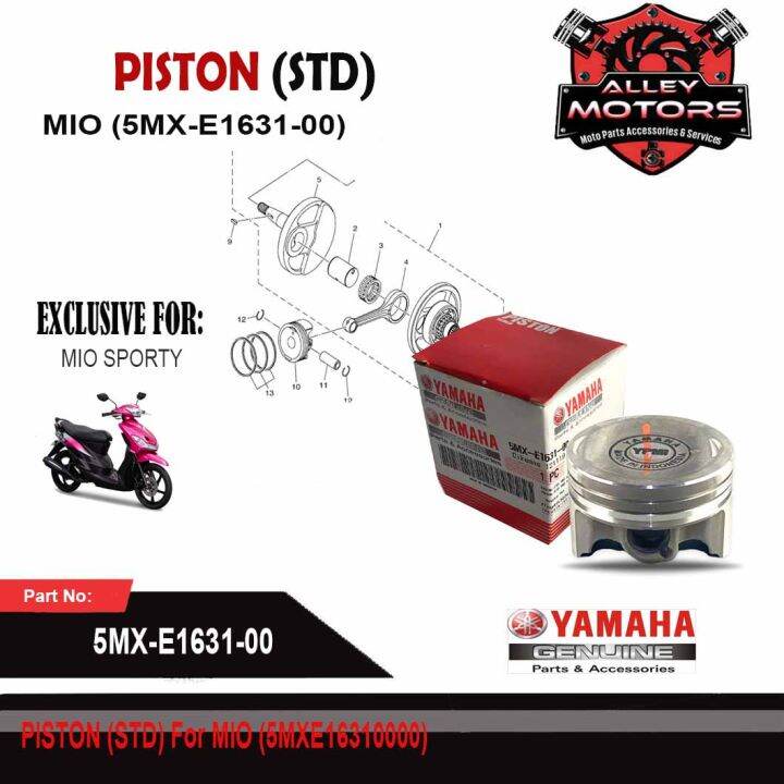 PISTON (STD) For MIO SPORTY (5MXE163100) By Alley Motors Lazada PH