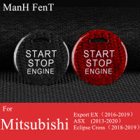 ManH FenT Mitsubishi Carbon Fiber Car Engine Start Stop Button Cover Sticker For Export EX ASX Eclipse Cross