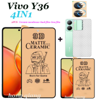 4 In 1สำหรับ Vivo ฟิล์มเซรามิกหน้าจอ Y36 Vivo Y 35 Y02T Y02 Y02S Y22 Y16 2ชิ้นฟิล์มกระจกเทมเปอร์เซรามิก + 1ฟิล์มเลนส์ + 1ฟิล์มด้านหลัง