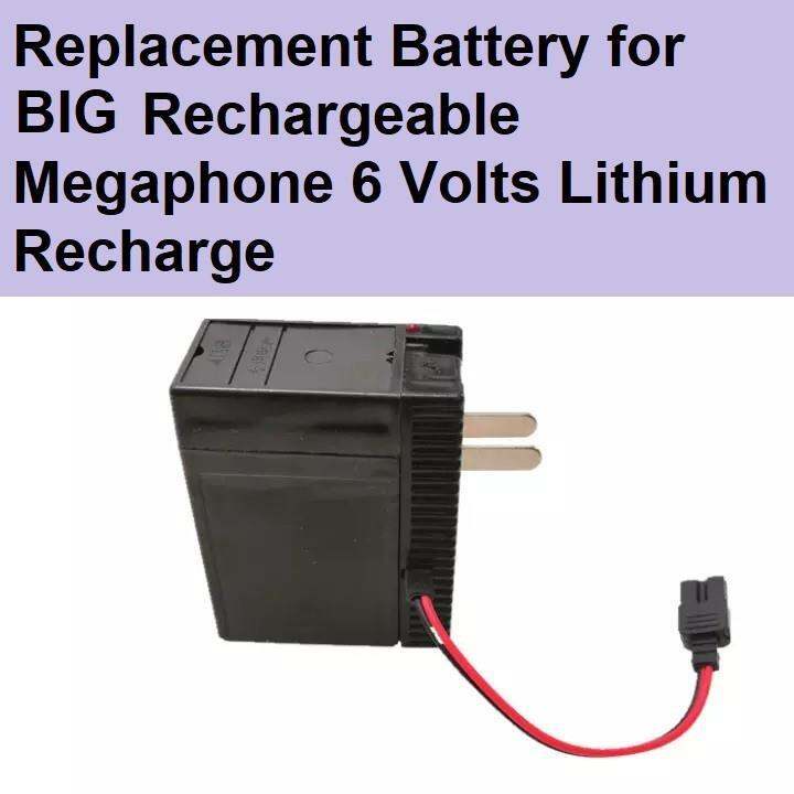 Hot Replacement Battery for BIG Rechargeable Megaphone 6 Volts