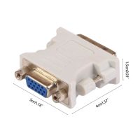 DVI-D to VGA Adapter DVI VGA Converter Supports 1080P Resolution Compatible Adapters