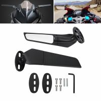 [HOT IUXKLKXLWSGH 551] กระจกรถจักรยานยนต์สำหรับ Honda CBR1000RR CBR600RR CBR 250R 300R 400RR 500R ดัดแปลงลมปีกปรับหมุนกระจกมองหลัง