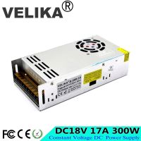 【hot】◕ adjustable power supply DC18V 17A 300W Switching Led Driver 110V 220V AC-DC 18V USP Motor Strip