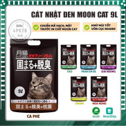 Cát vệ sinh cho mèo MOON Cat Nhật đen bao 9L chính hãng hạt to ít bụi