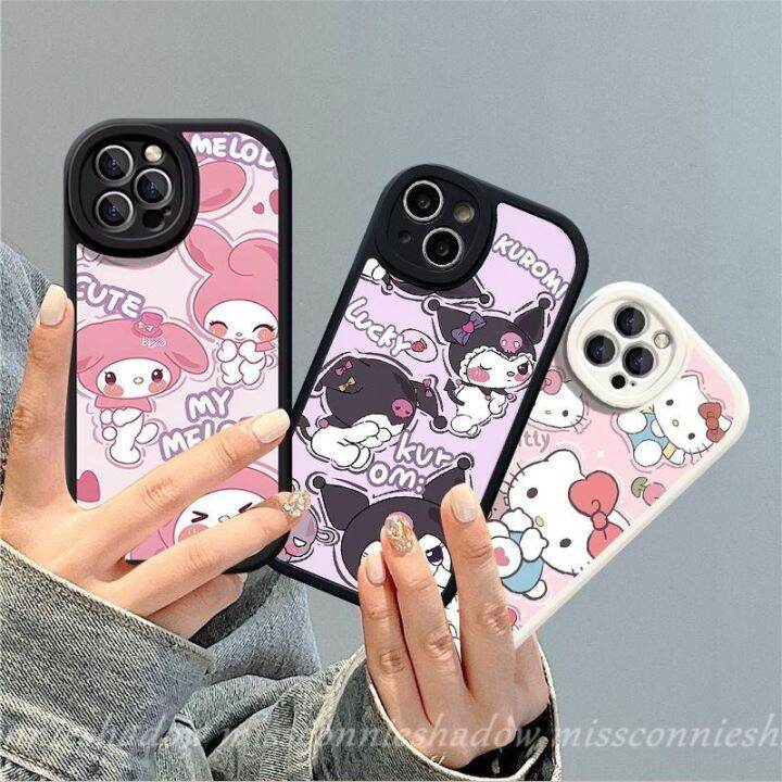 เคสโทรศัพท์มือถือ-แบบนิ่ม-ลายการ์ตูนคิตตี้-กันกระแทก-สําหรับ-iphone-7-6-8-12-13-14-x-xr-6s-2020-xs