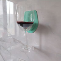 1PCS Watt Plastic Wine Glass Holder for The Bath Shower Red Wine Glass Silky Strong Wine Glass Storage Rack Kitchen Rack Hanging