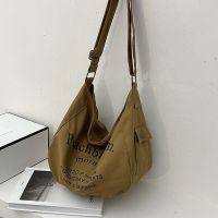 ✕ Leisure Large capacity Canvas Bag Female Student Korean Version Tote Bag Cloth Bag Female Zipper Tote Bag