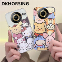 DKHORSING ปลอกอ่อนใหม่สำหรับ Realme 11 / 11 Pro / 11 Pro + 2023เคสเคสโทรศัพท์แบบใสลายการ์ตูนน่ารัก KT รูปหมีกันกระแทก Realme11 OPPO โปร