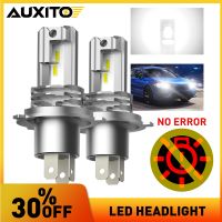 AUXITO 2/1Pcs 9003 H4 Led Headlight Canbus High Low Beam Fanless Auto Headlamp LED 9003 CSP Chips No Error for Car Motorcycle Bulbs  LEDs  HIDs