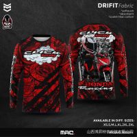 [In stock] 2023 design mens sports clothing  mac honda 125i click q062 full sublimation long sleeve, full print jersey, rider shirt, drifit, motorcycle shirt i9br 5cuw，Contact the seller for personalized customization of the name