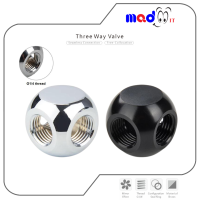3 ทาง แบบลูกเต๋า 3 Way Cubic Splitter อุปกรณ์ DIY แยก Loop น้ำ Cooling อุปกรณ์เสริม PC Connector DIY,g1/4 "