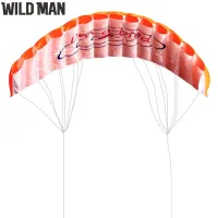 (Ready) Outdoor Fun Dual Line Stunt Parafoil Parachute Rainbow Sports Beach Kite