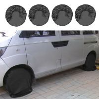 4pcs Car Wheel Tire Covers 80x30cm Black 210D Oxford cloth Tire Covers Protector Waterproof Anti-scratch accessories for cars