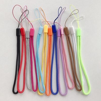 5/10 buah tali tangan nilon tali gantung ponsel tali gantung telepon genggam tali kalung selempang pendek fleksibel tali