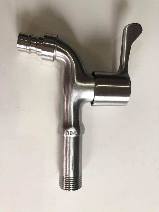 EASTMAN C8324 SINK FAUCET ,HOSE BIBB LONG NECK 1/2X2'' LEVER TYPE