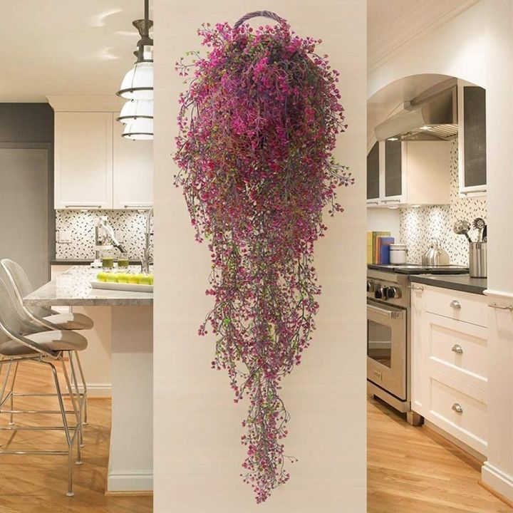 ayiq-flower-shop-ดอกไม้ประดิษฐ์จำลองแขวนเถาสีม่วงวิลโลว์หวายพืชสำหรับบ้านตกแต่งงานแต่งงานจัดอุปกรณ์ราคาถูก