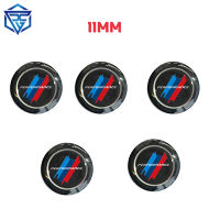 5ชิ้นล็อต11มม. M Power Performance Remote Car Key Badge สัญลักษณ์โลโก้สำหรับ BMW 3 Series 5 Series 7 Series Z4 X3 X4 X5