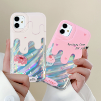 เคส RouJiang สำหรับ iPhone 15 14 13 12 11 Pro Max X XR Xs Max 8 7 6S Plus SE 2020ของหวานเค้กของหวานหัวใจรวมกับเคสโทรศัพท์ป้องกันเลนส์