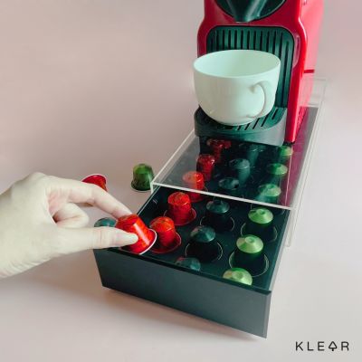 KlearObject Coffee capsule luxury box กล่องเก็บแคปซูลกาแฟ ที่เก็บแคปซูลกาแฟ ชั้นวางแคปซูลกาแฟ เมล็ดกาแฟ กล่องลิ้นชัก กล่องอะคริลิค ที่วางแคปซูลกาแ
