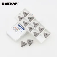 10PCS DESKAR WNMG080404 WNMG080408 HQ MT TS LF90 CNC เครื่องตัดเครื่องกลึง Cermet Blades เครื่องกลึงโลหะ Original