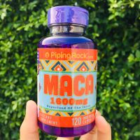 หัวมาคาสกัด Maca 1600 mg 120 Quick Release Capsules (PipingRock®) Piping Rock