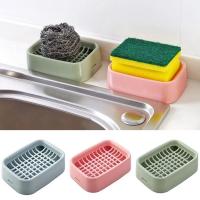 Storage Case Holder Container Bathroom Double Layer Grid Drain Soap Box Dish Soap Dishes