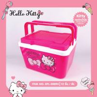 กระติกน้ำมีหู Hello Kitty ขนาด ก 22.8 x ย 27.3 x ส 18 cm ความจุ 5 ลิตร