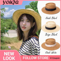 [hot]INS Summer Straw Hat French Style Casual Panama Beach Fedora Hat Wide Brim Breathable Sun Panama Hats for Women ！