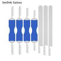 SanDslk Galaxy ชุดหวีสำหรับหยิบกุญแจสแตนเลสทนต่อการสึกหรอ7ชิ้นชุดแม่กุญแจมินิมืออาชีพชุดแม่กุญแจหวีทนต่อการสึกหรอ