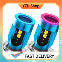 YZH Shop หลอดไฟ LED ไฟหน้ารถ H4ลำแสงสูง/ต่ำ12/24V 4000LM 6000K IP68สีขาวกันน้ำอุปกรณ์ตกแต่งรถยนต์หลอดไฟหน้า