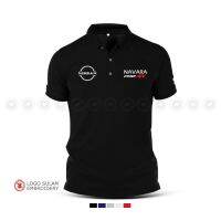 เสื้อโปโล Sulam Nissan Navara PRO 4X Pick Up รถบรรทุก Off-Road Turbo Diesel Baju แฟชั่น Casual ฝ้ายเย็บปักถักร้อย Jahit