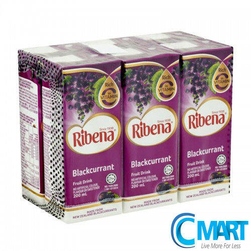 Ribena Blackcurrant Fruit Drink 6's x 200ML Lazada