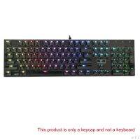 104 Keys Layout ปุ่มกดรายละเอียดต่ำที่ตั้งไว้สำหรับคีย์บอร์ดกล Backlit Crystal Edge Design พร้อมปุ่มกดดึง