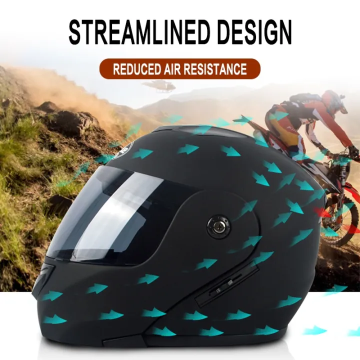 [Ready Stock] Virtue Original with Icc Sticker Modular Helmet Full Face