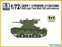 S-Model PS720033 172 T-26B โซเวียต Light Tank Mod.1933พร้อมเสาอากาศ (1 1)