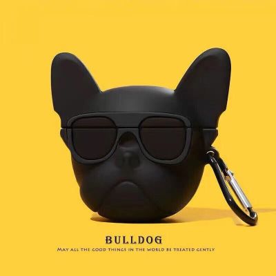 Music Hip Hop Pug Dog Retro recorder Silicone for Apple Airpods 2 3 Cover for AirPods Pro Case Headphone Earphone Protective Headphones Accessories