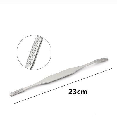 Stainless Steel Rhinoplasty Instruments Nasal Bone Rubbing Straight Edge External Arc Internal Arc Nasal Bone File