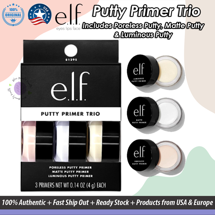 Genuine USA ELF Putty Primer Trio | Includes Poreless Putty, Matte ...