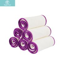 HappyFlute Bamboo Cotton Inserts 2 Layer Bamboo Cotton 2 Layers Microfiber Softness Washable Nappy Bamboo Cotton Urine Pad