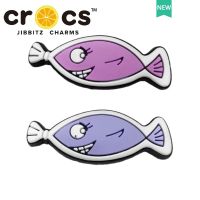 jibbitz cross แท้ หัวเข็มขัด รูปการ์ตูนปลาน่ารัก อุปกรณ์เสริม สําหรับตกแต่งรองเท้า DIY