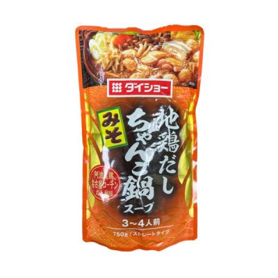 ไดโช น้ำซุปหม้อไฟญี่ปุ่น รสมิโซะ ขนาด 750 กรัม (สินค้านำเข้าจากญี่ปุ่น) - Daisho Chanko Nabe Soup Miso Aji GREENHOME ส่งทุกวัน