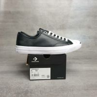 Converse Jack Purcell - LEATHER - BLACK - mens womens shoes sneaker kasut lelaki wanita