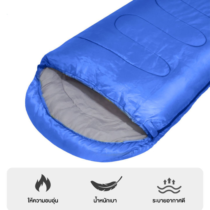 ถุงนอนแคมป์ปิ้ง-สำหรับ1คน-ถุงนอนปิคนิค-แบบพับเก็บได้-ขนาด-190-30-x75cm