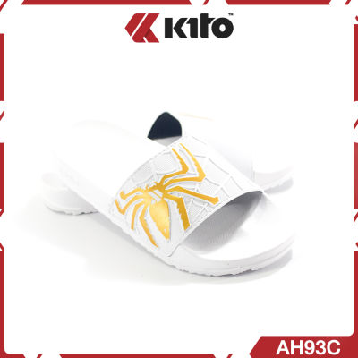 Kito รองเท้าแตะ รองเท้าแตะแบบสวม รองเท้าเด็กผู้ชาย ผู้หญิง รองเท้าลายแมงมุม รองเท้ากีโต้ลายใหม่ แบรนกีโต้แท้ Kito รุ่น AH93C (ไซส์เด็ก31-35)