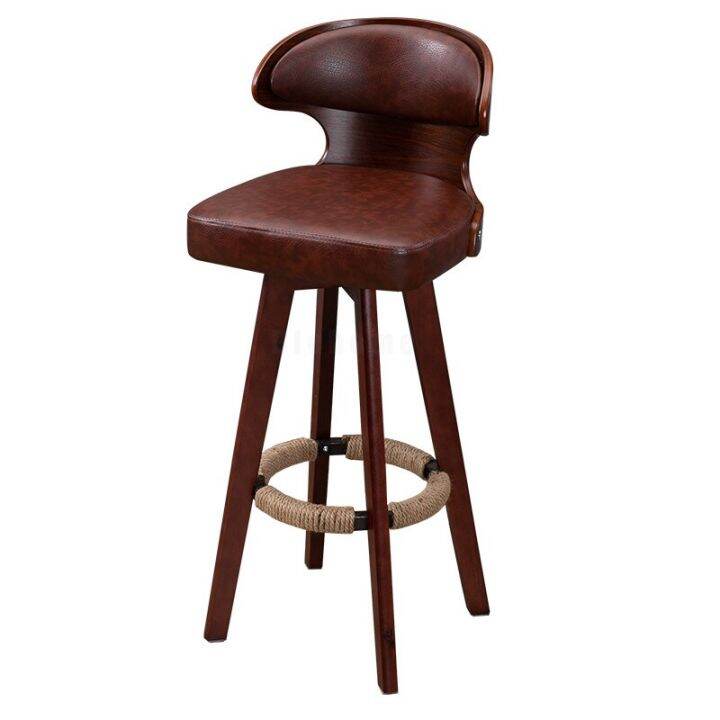 Modern Bar Stool Solid Wood Barstools Nordic Modern Minimalist Bar