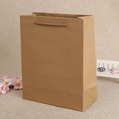 1000 ชิ้น 19*13*6 ซม. กระดาษคราฟท์ถุงของขวัญถุงของขวัญ Goodie พร้อมที่จับ Baby Shower Party งานแต่งงานวันวาเลนไทน์แพคเกจ ZA3942-zptcm3861