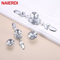 ◈☑ NAIERDI Luxury Diamond Crystal Cabinet Handles Wardrobe Shoebox Handles Closet Door Drawer Knobs Pulls Furniture Pullers